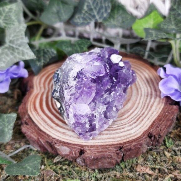 Mini Amethyst Crystal Cluster #3 - Picture 3 of 4